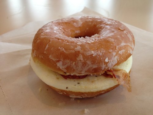 Glazed Donut Breakfast Sandwich