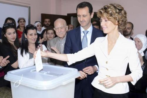 Syrian President Assad Votes